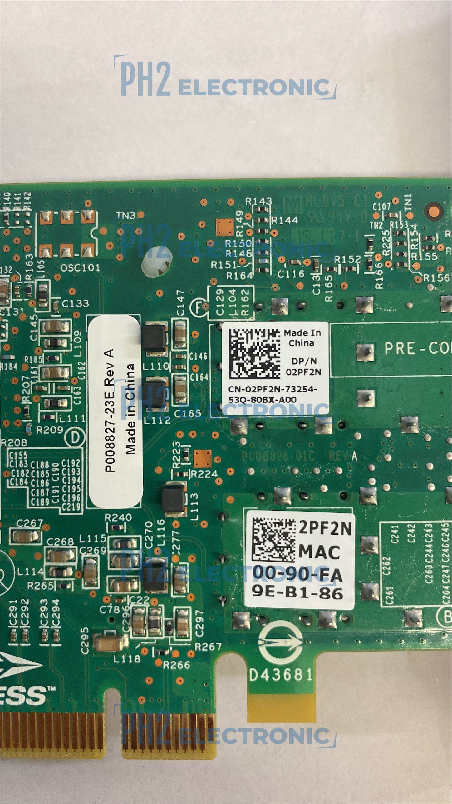 DELL 2PF2N 02PF2N Emulex Dual Port 10Gb SFP Network Adapter