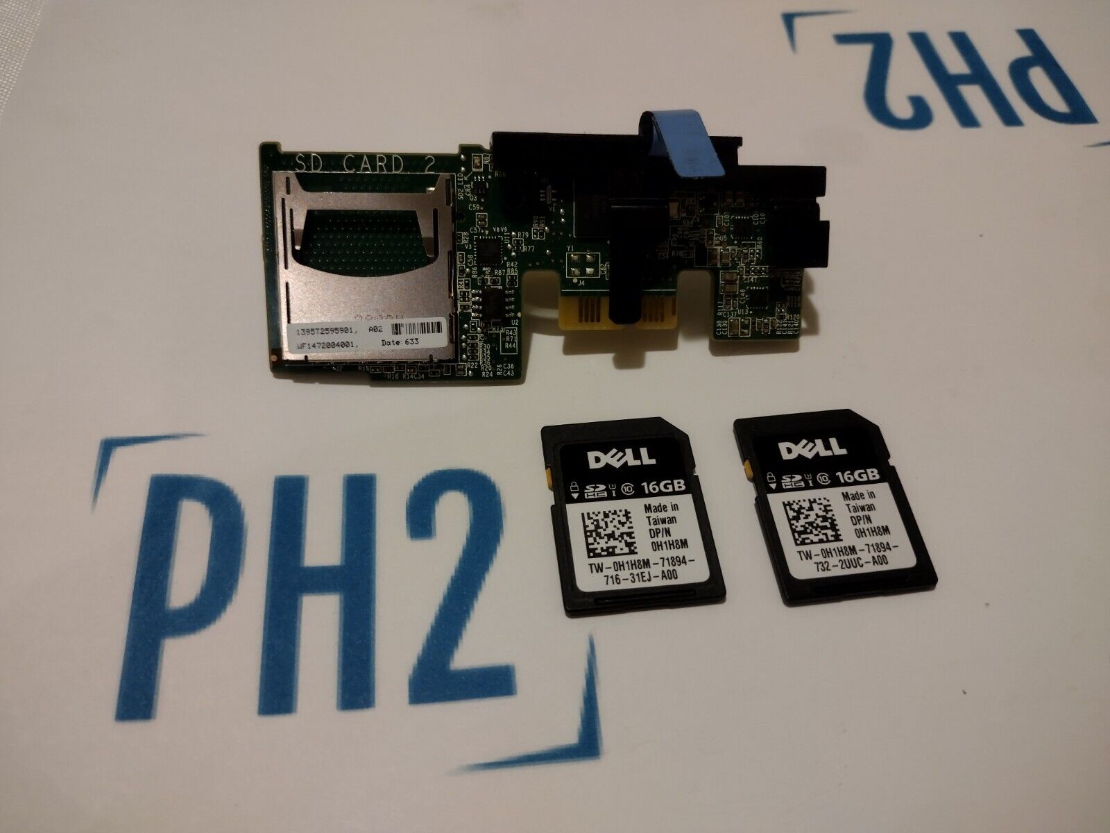 DELL PMR79 Dual SD Flash Card Reader Module for PowerEdge R-Series with SD card
