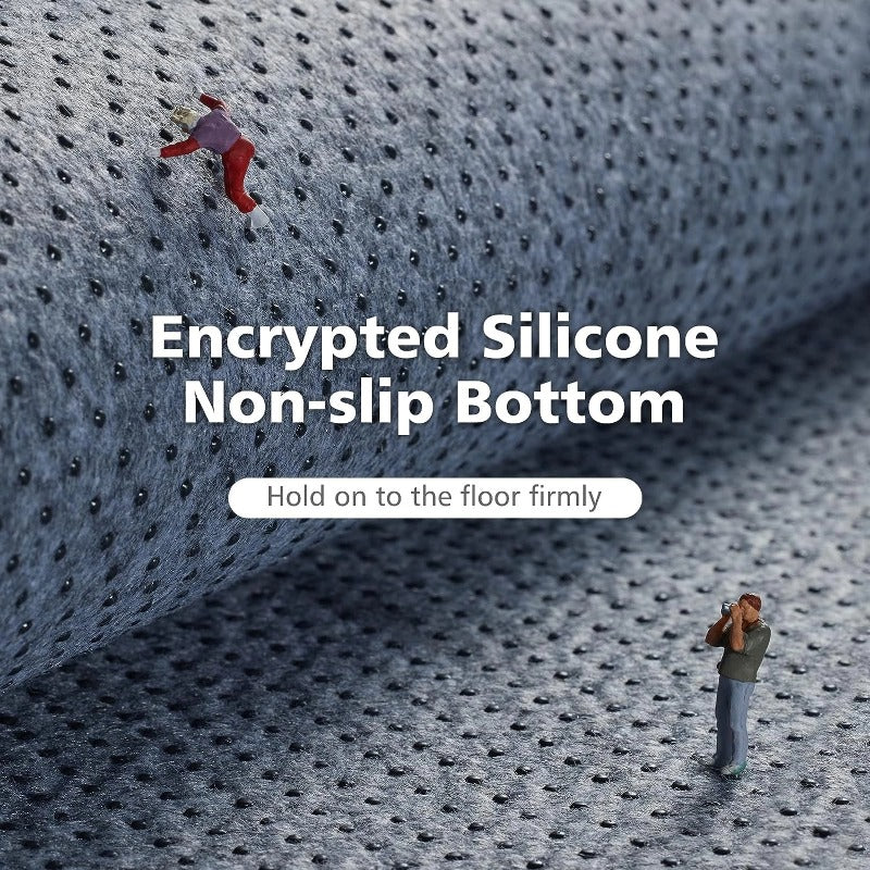 Indoor Plush Long-Haired Carpet - Non-Slip, Dirt-Resistant, Suitable for Living Room, Bedroom, Interior Decoration & Home Furnishing Large Tie-Dyed Shag Area Rug