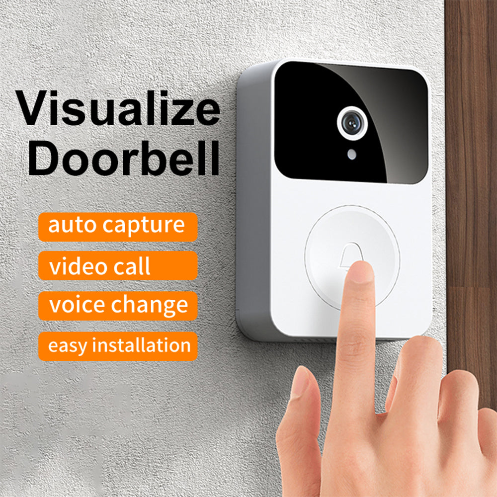 Smart Wi-Fi Video Doorbell X9 480P HD PIR Motion + Wireless Chime + Cloud Save