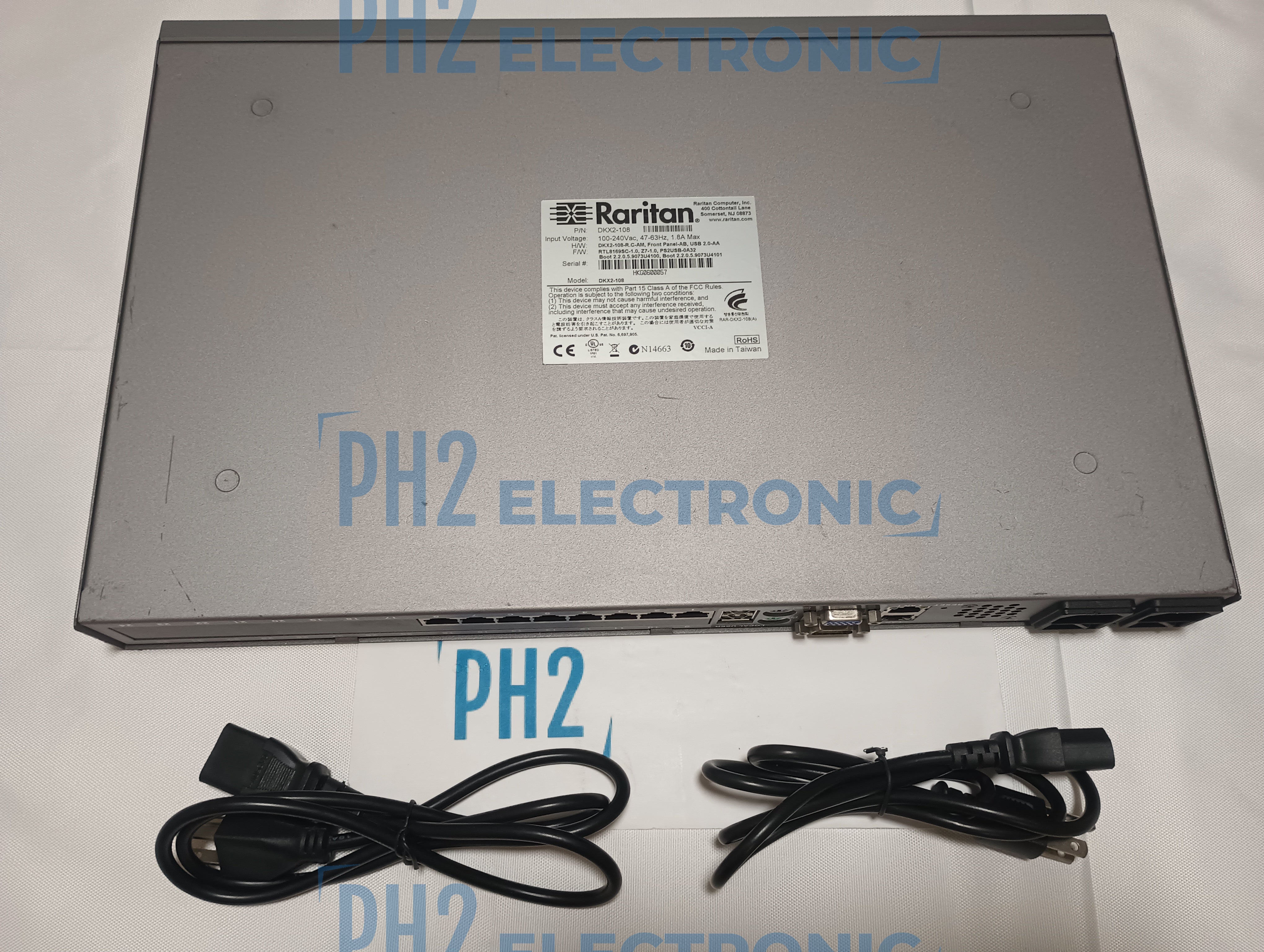 Raritan DKX2-108 KX2-108 Dominion 8-Port RJ45 KVM Over IP Switch