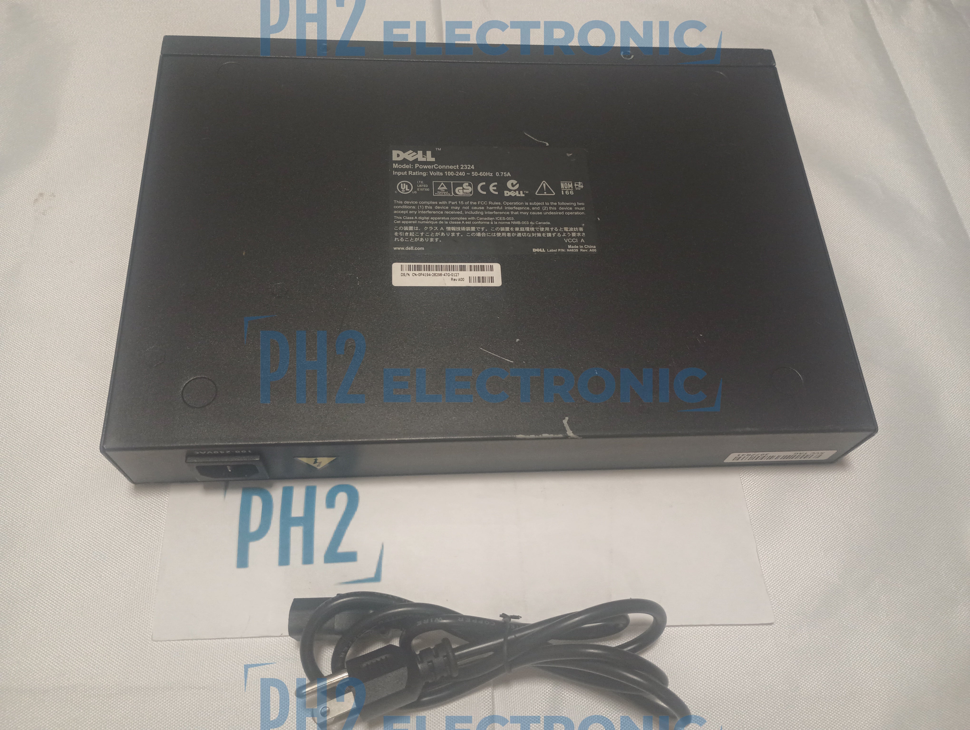DELL 0P4194 N4639 PowerConnect 2324 Fast Ethernet 24-PORT 10/100 + 2-PORT 10/100/1000