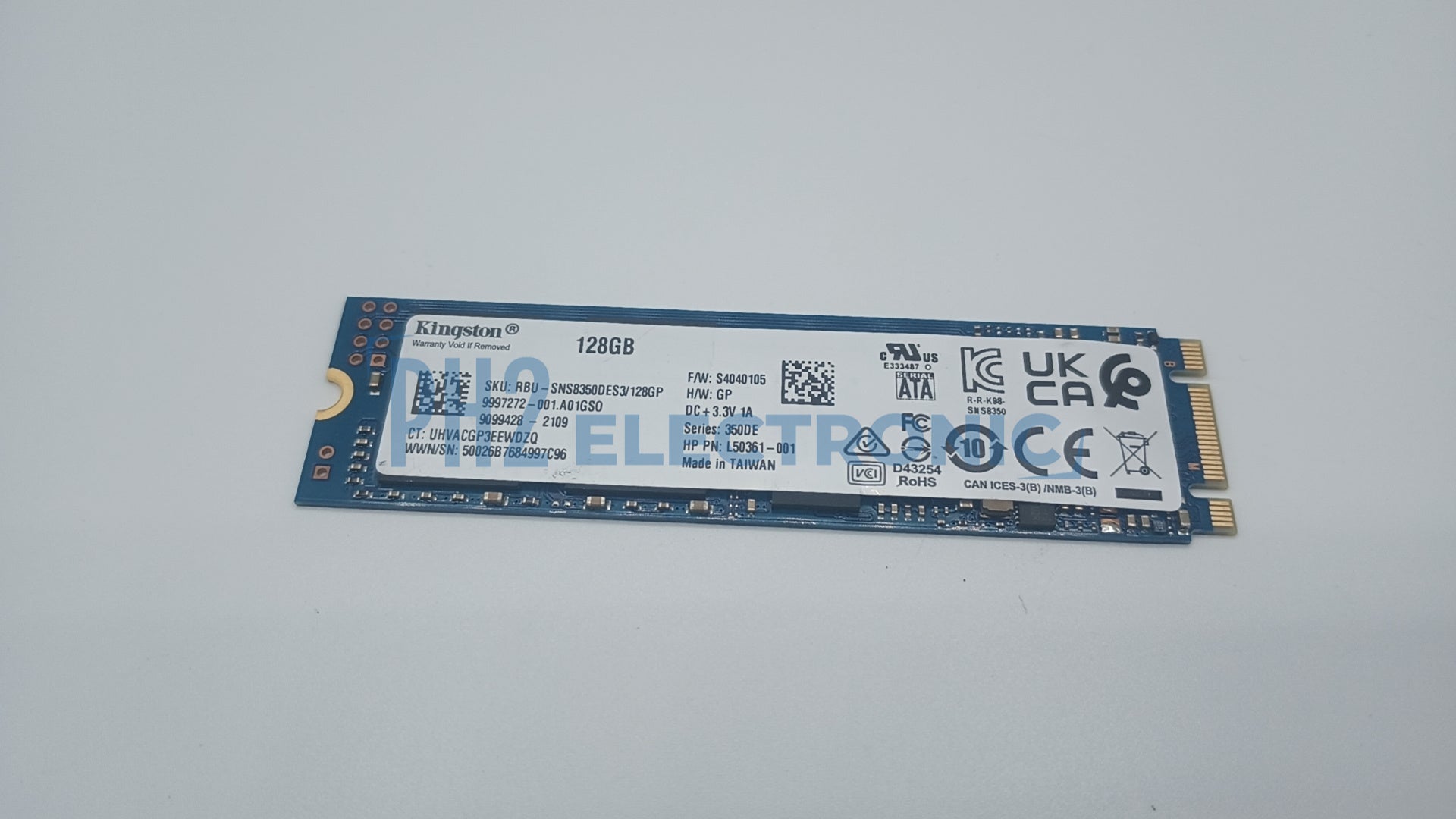 HPE RBU-SNS8350DES3/128GP L50361-001 Kingston 128GB SATA III SSD Solid State Drive M.2 2280