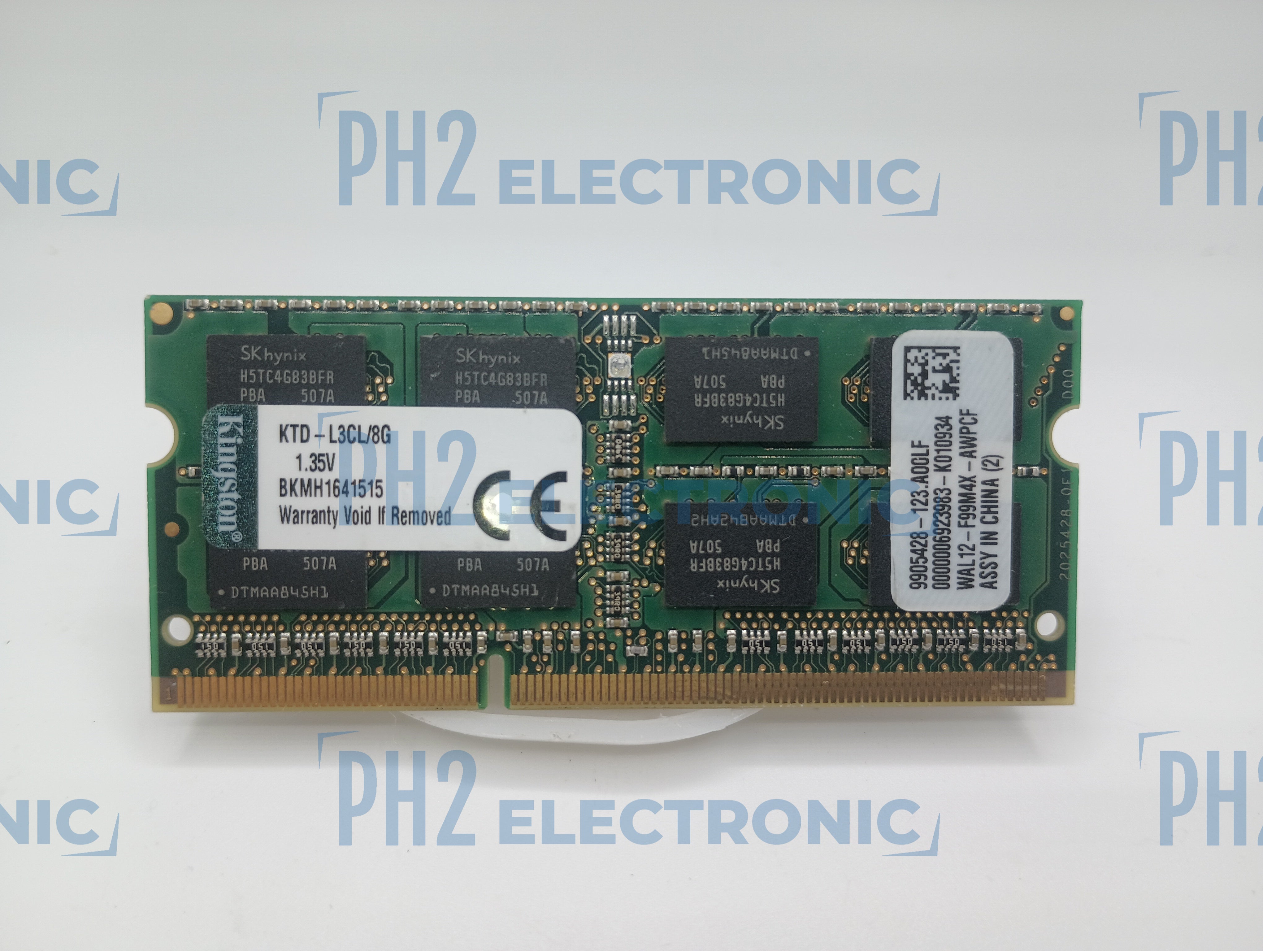 KINGSTON KTD-L3CL/8G 8GB PC3L-12800S DDR3L 1600MHz 1.35V Laptop Memory Ram