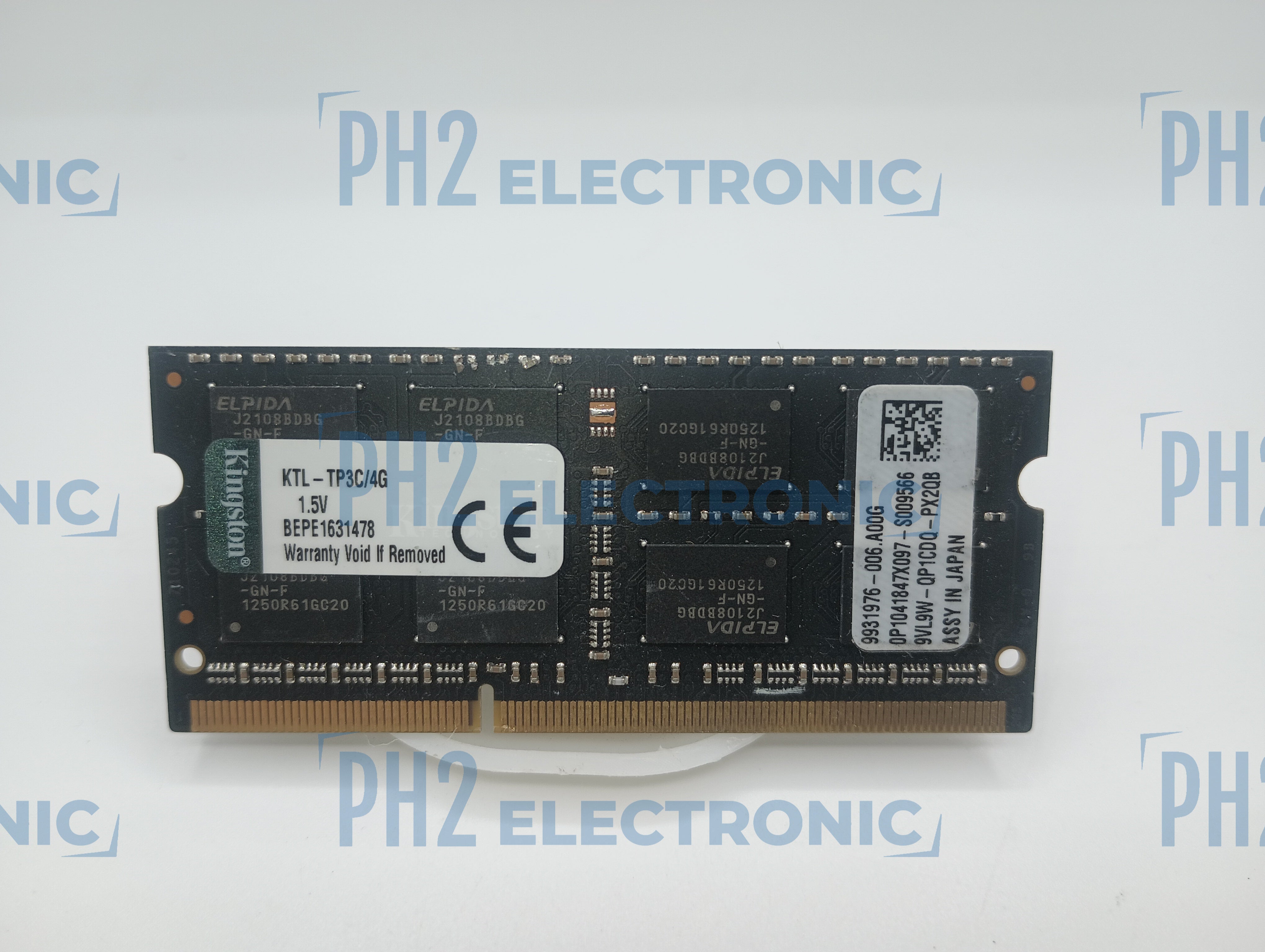 KINGSTON KTL-TP3C/4G 4GB PC3-12800 DDR3 1600MHz 1.5V Laptop Memory Ram