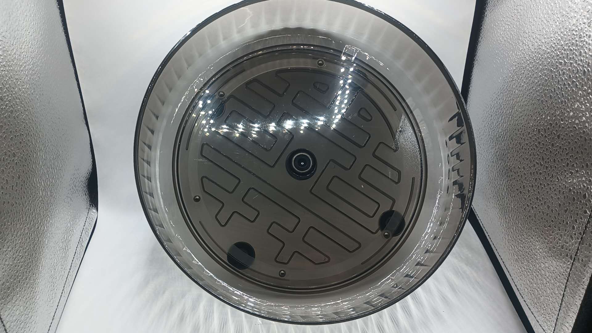 Lazy Susan Organizer 10.6" X 2.75'' Plastic Turntable Rotating Storage Spinning, clear, black,green