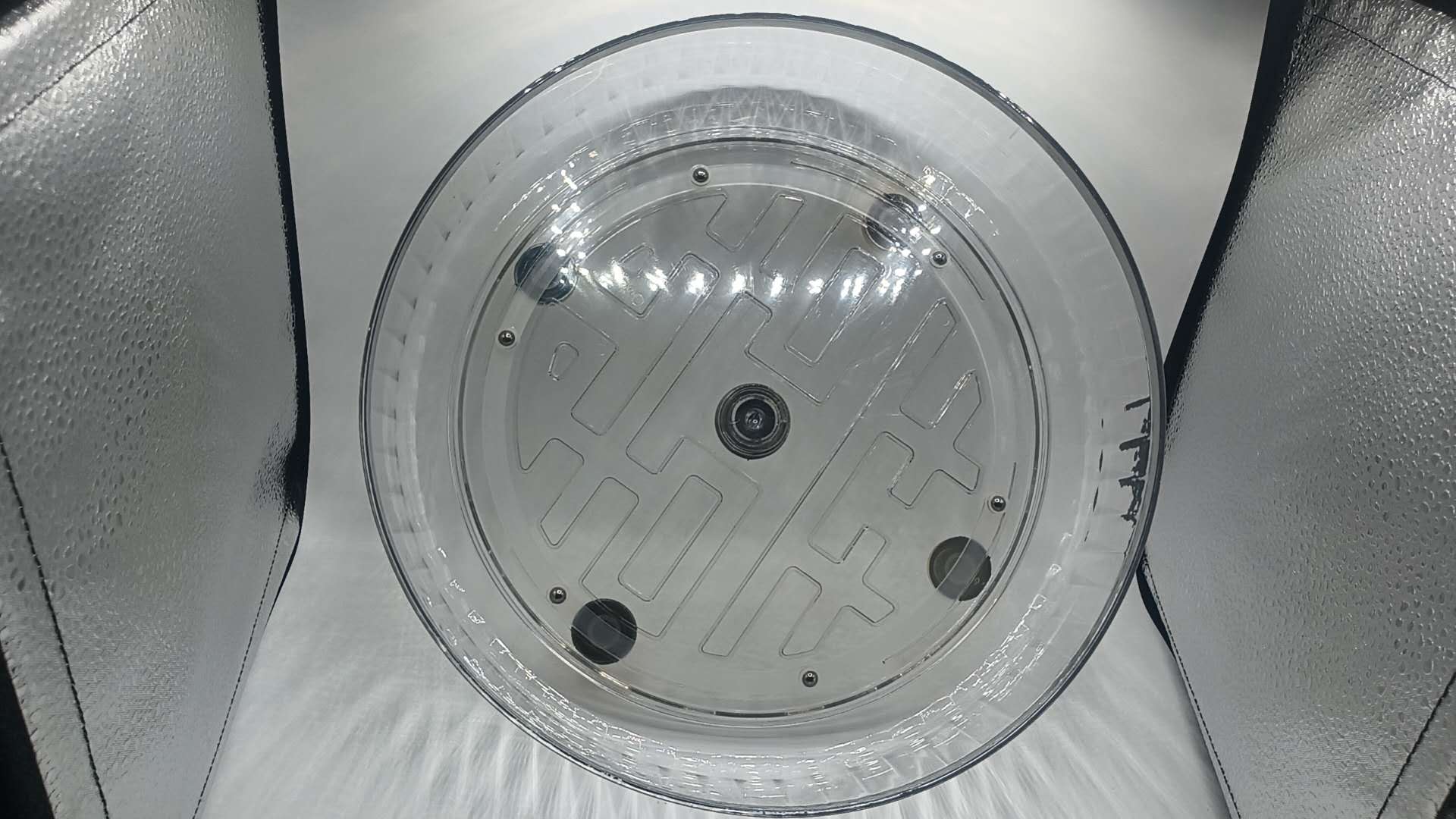 Lazy Susan Organizer 10.6" X 2.75'' Plastic Turntable Rotating Storage Spinning, clear, black,green