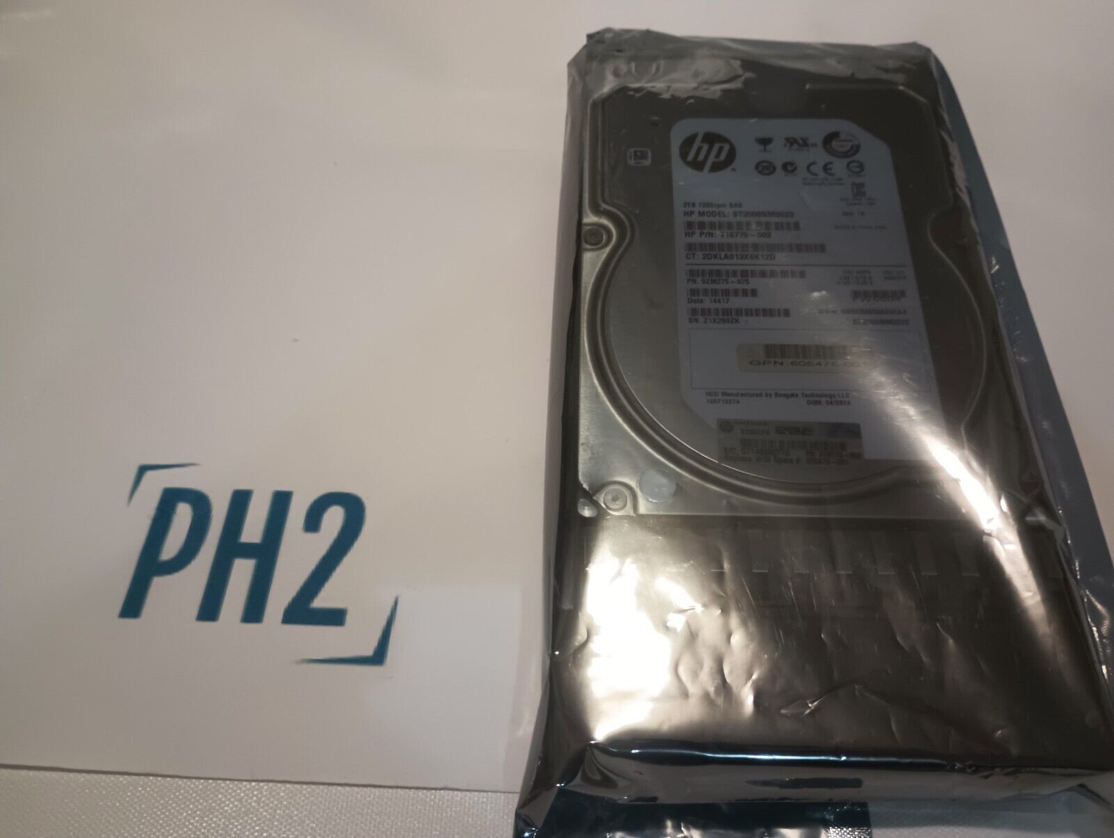 HPE AW555A 719770-002 605475-001 ST2000NM0023 2TB 7.2K 6Gb/s SAS 3.5'' P2000