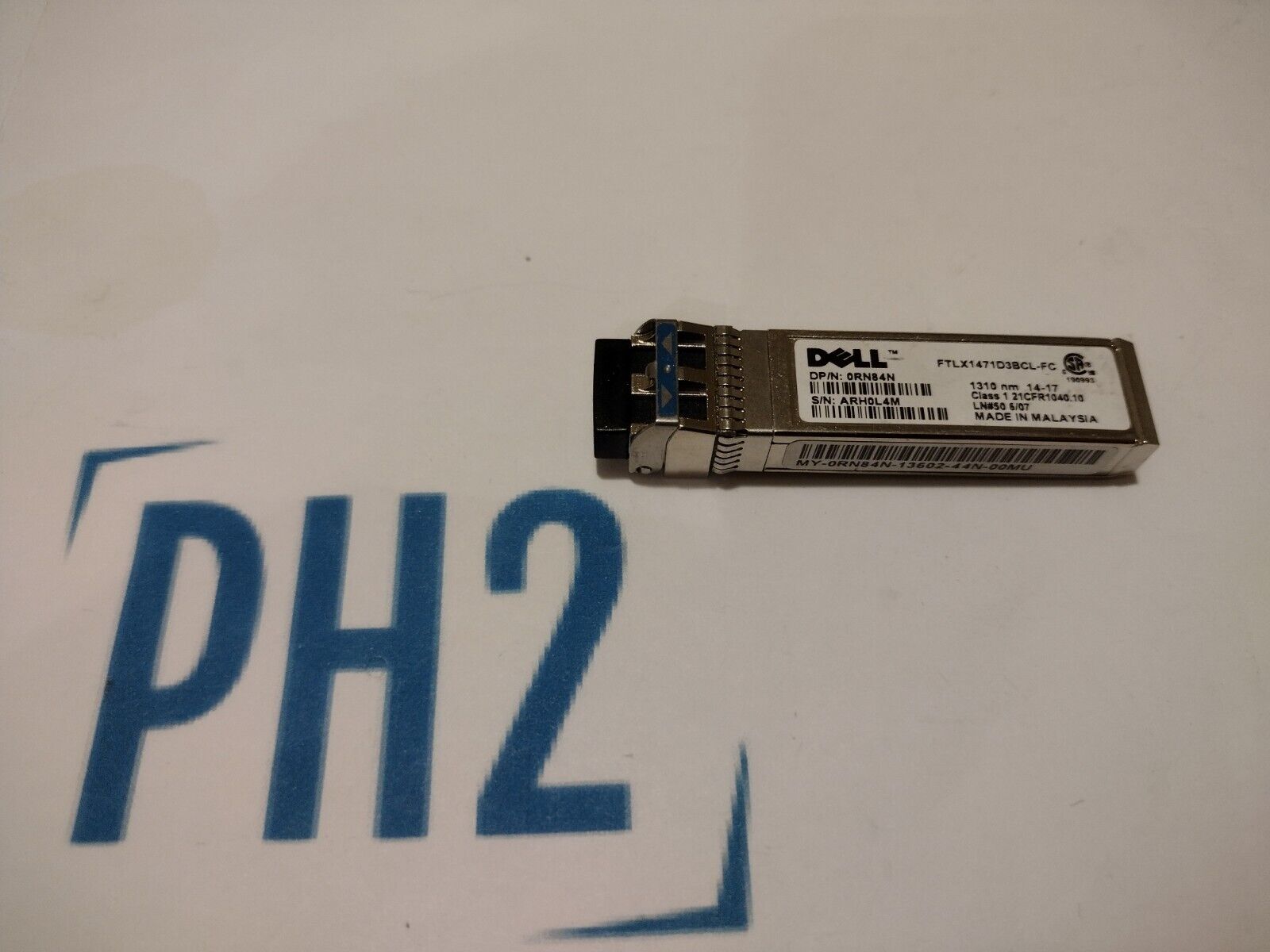 DELL RN84N 0RN84N Genuine FTLX1471D3BCL-FC 10Gb LR 1310NM 10KM SFP+ Transceive
