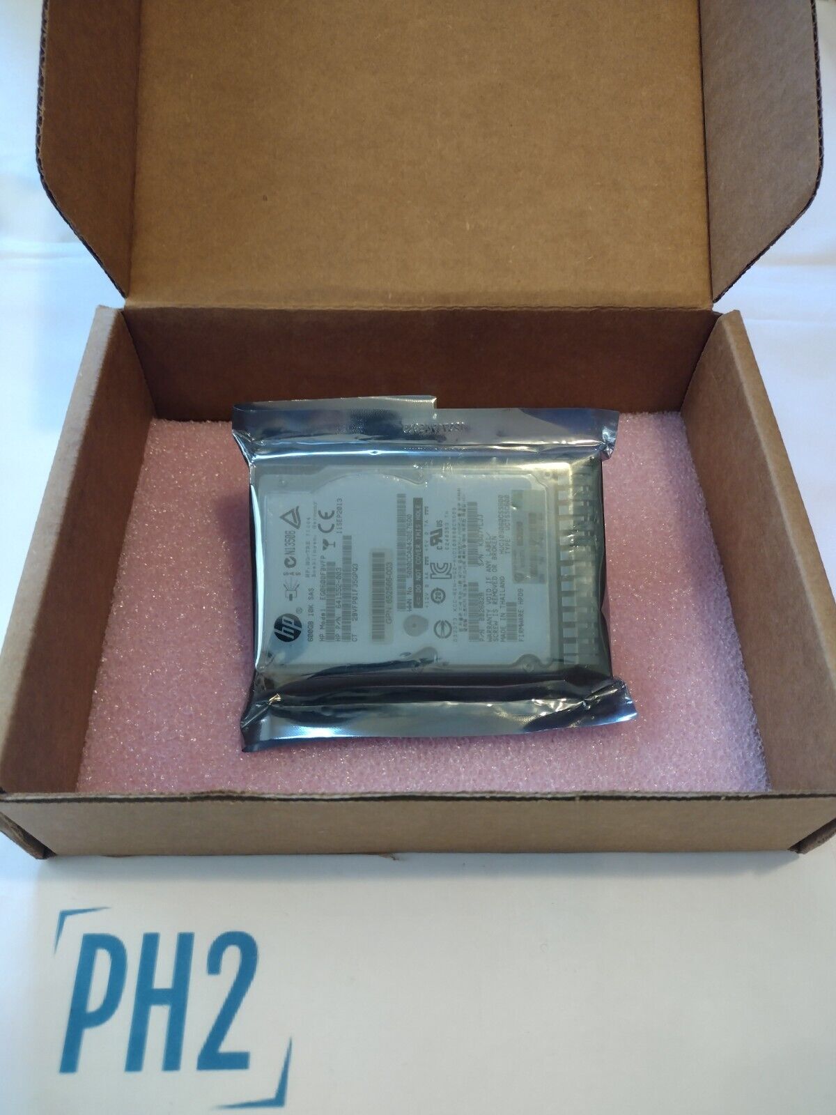 HPE 652583-B21 641552-003 653957-001 HUC109060CSS600 EG0600FBVFP 600GB 10K 6Gb/s SAS 2.5'' SC