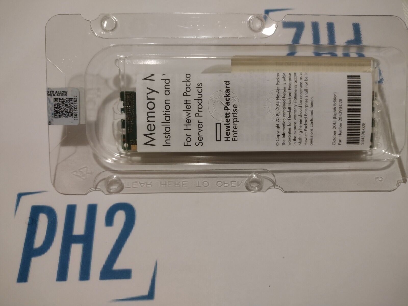 HPE NEW RETAIL 815371-B21 815399-081 8GB 2RX8 PC3-12800E-11 STND KIT NEW