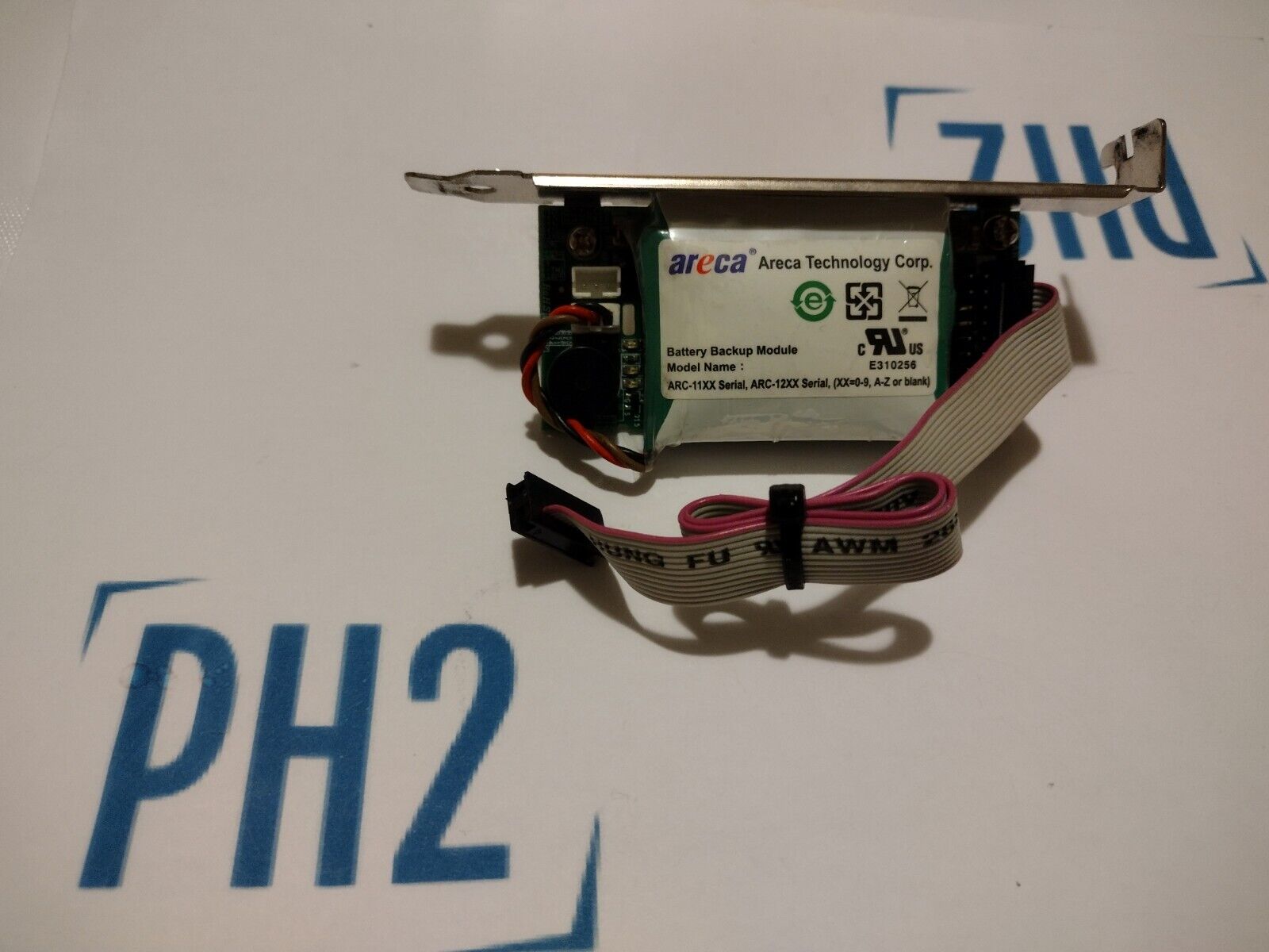 Areca ARC-6120BAT T112 BATTERY BACKUP MODULE ARC-11XX ARC-12XX SERIAL W/CABLE