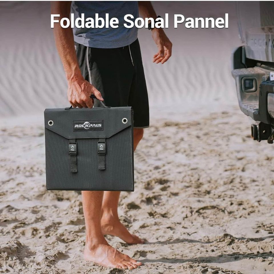 60W Portable Foldable Solar Panel Charger Power Station for Camp/RV/Off Grid/Phone/Tablet MADE FOR SOLAR GENERATORS - Compatible with most solar generator/portable power station on the market.