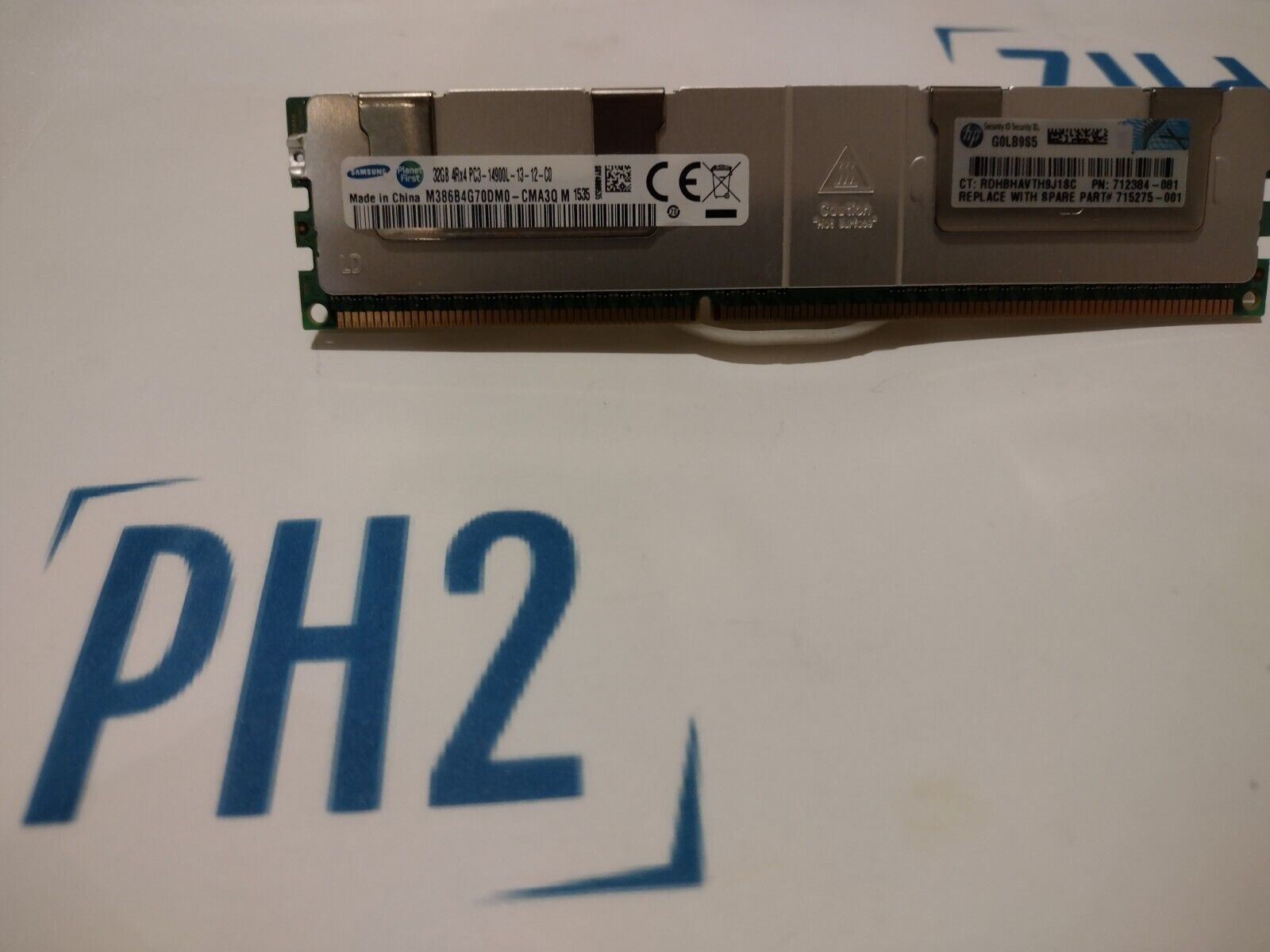 HPE M386B4G70DM0-CMA3Q 708643-B21 715275-001 712384-001 32GB 4RX4 PC3-14900L