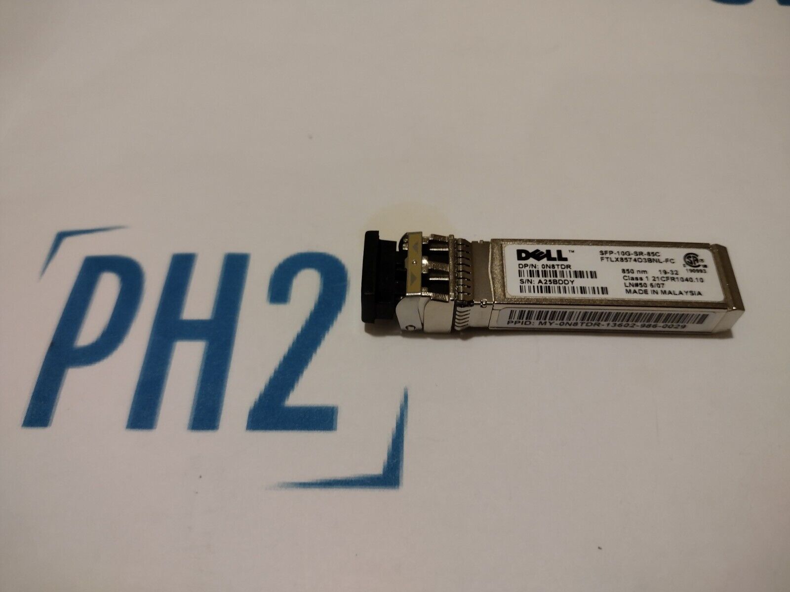 DELL N8TDR 0N8TDR SFP-10G-SR-85C FTLX8574D3BNL-FC 850nm SFP Optical Transceiver