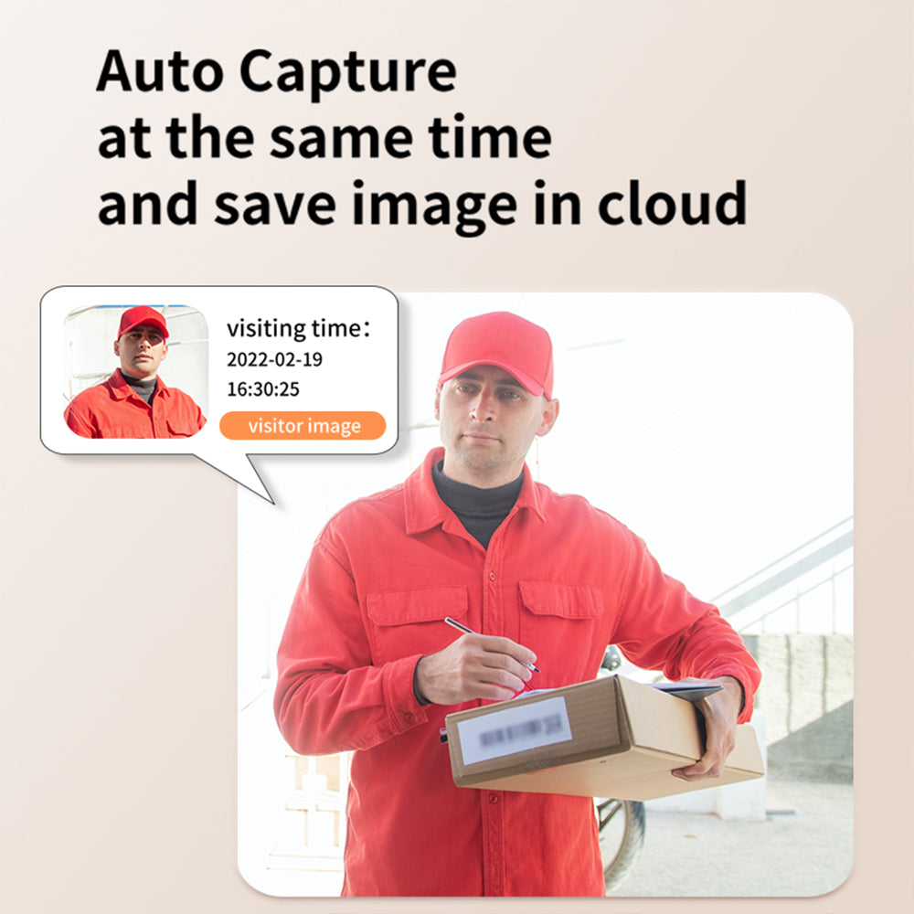 Smart Wi-Fi Video Doorbell X9 480P HD PIR Motion + Wireless Chime + Cloud Save