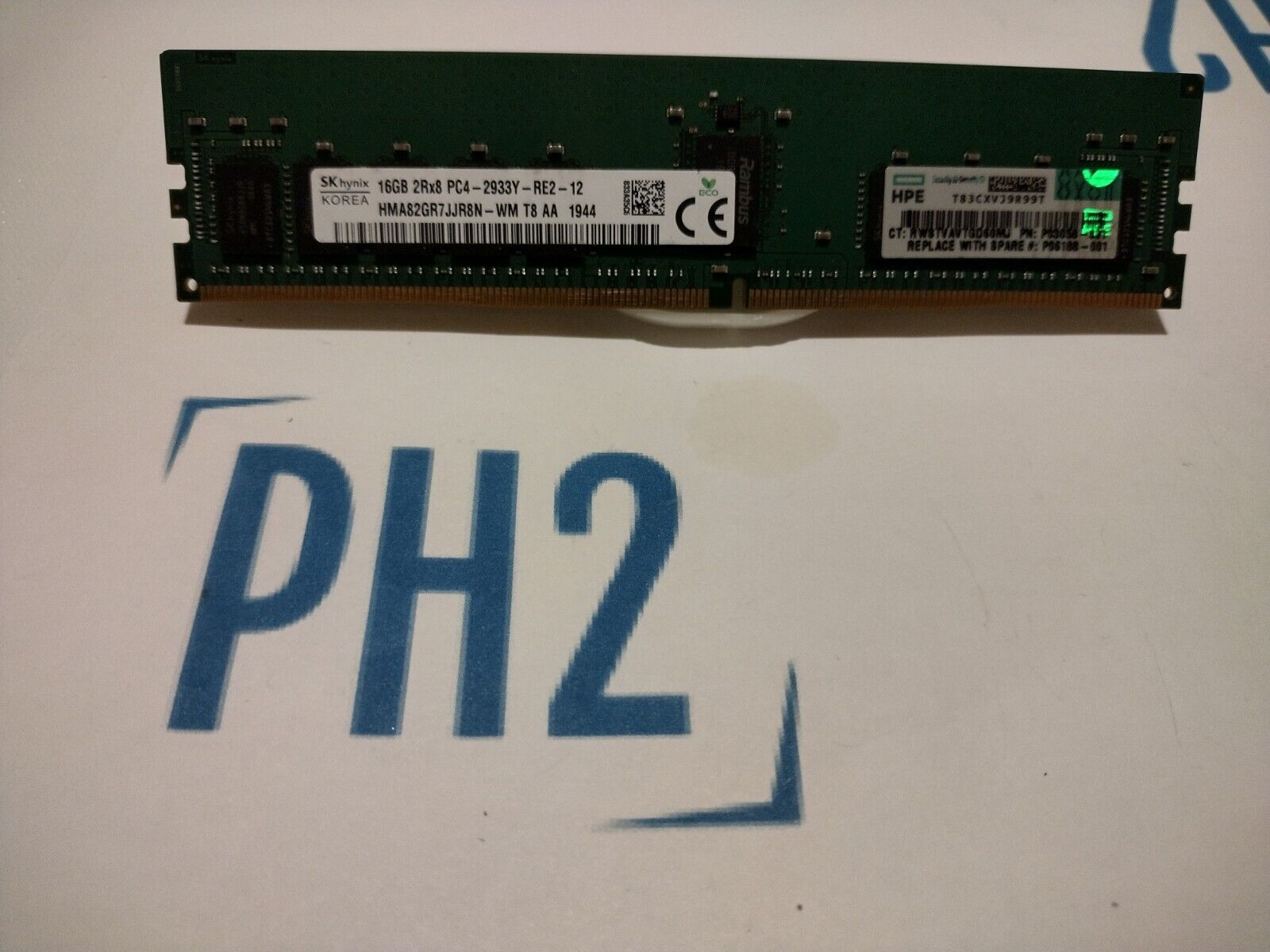 HPE HMA82GR7JJR8N-WM P03050-091 P06188-001 16GB 2RX8 PC4-2933Y DDR4 RAM Module