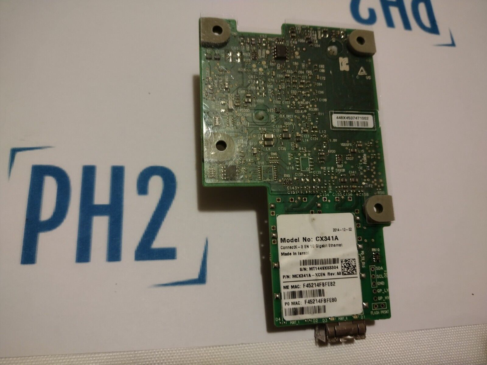 Mellanox CX341A MCX341A-XC ConnectX-3 10GbE OCP Mezzanine Adapter NIC Card