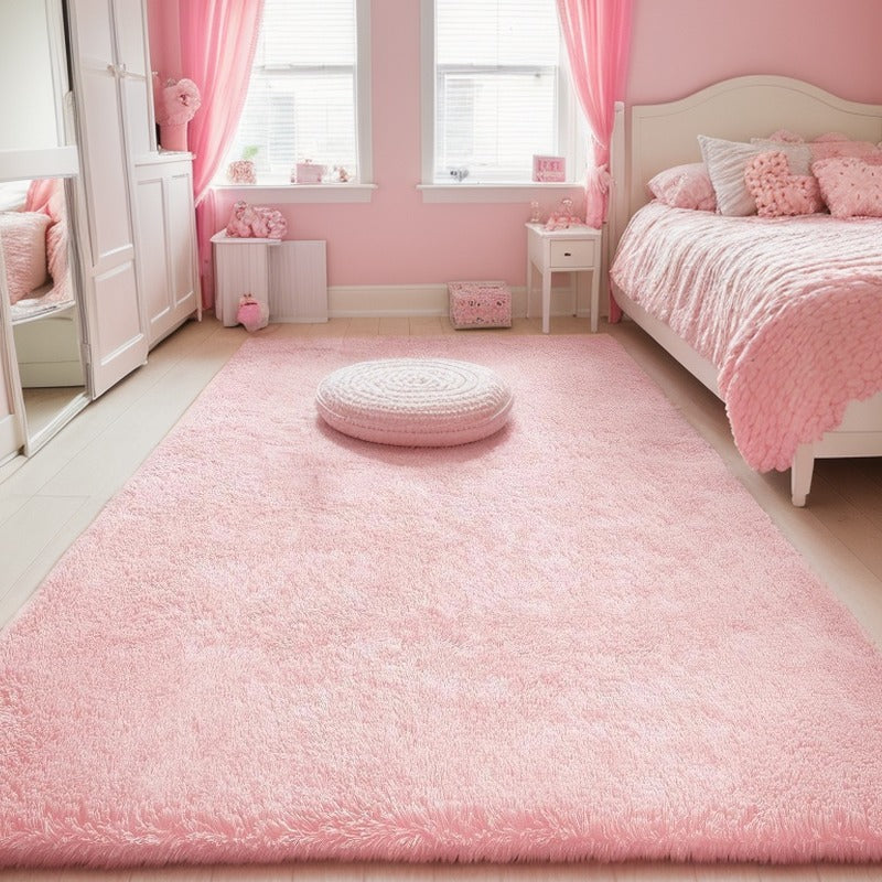 Indoor Plush Long-Haired Carpet - Non-Slip, Dirt-Resistant, Suitable for Living Room, Bedroom, Interior Decoration & Home Furnishing Large Tie-Dyed Shag Area Rug