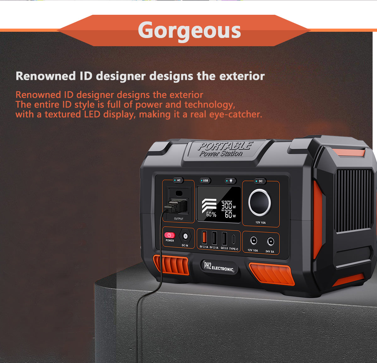 PA3C 300W 78000mAh /3.7V / 288Wh Portable Solar Power Station 110V 220V Energy Power Generator Portable Emergency Power Supply