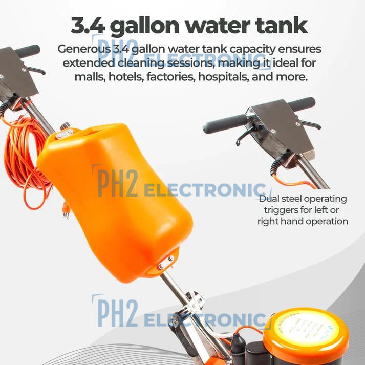 SM420AC 17" Professional Multi-Functional Floor Buffer Scrubber - High Power