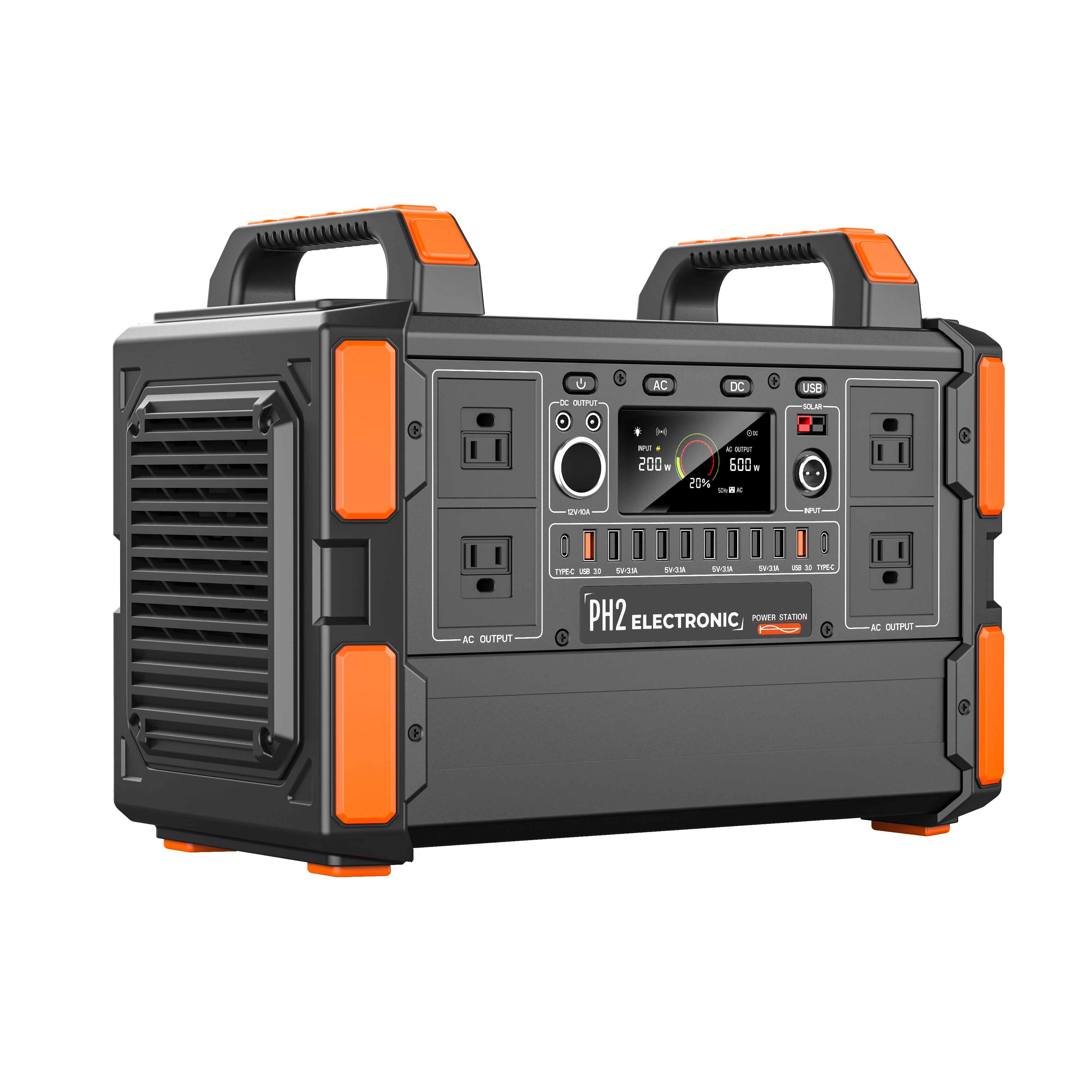 PT11 1200W 315,000mAh/1008Wh 3.2V 45Ah Rechargeable LiFePO4 Lithium ion battery Solar Power Generator Portable Power Station