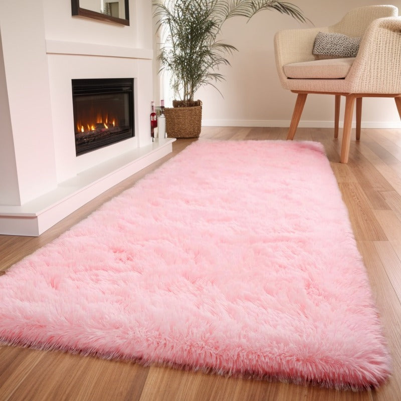 Indoor Plush Long-Haired Carpet - Non-Slip, Dirt-Resistant, Suitable for Living Room, Bedroom, Interior Decoration & Home Furnishing Large Tie-Dyed Shag Area Rug
