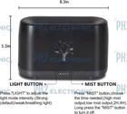 Essential Oil Diffuser, Noiseless Flame Diffusers for Essential Oils Large Room