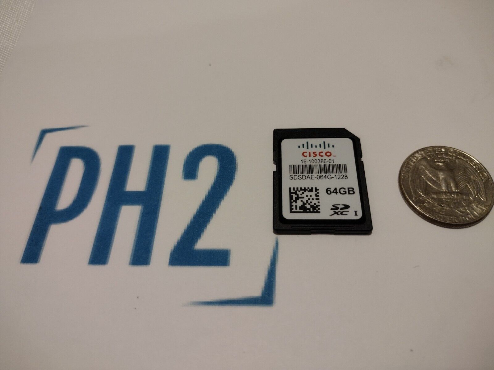 CISCO SDSDAE-064G 16-100386-01 SD XC Flash Memory Card 64GB Secure Digital