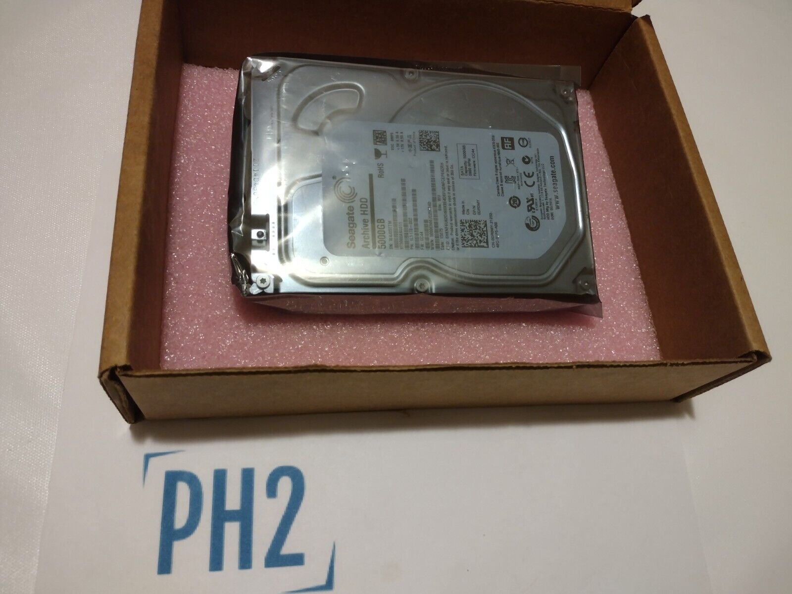SEAGATE ST5000AS0011 DR0MY 0DR0MY 5TB 5.9K 6G/s SATA 3.5'' Archive HDD NO TRAY