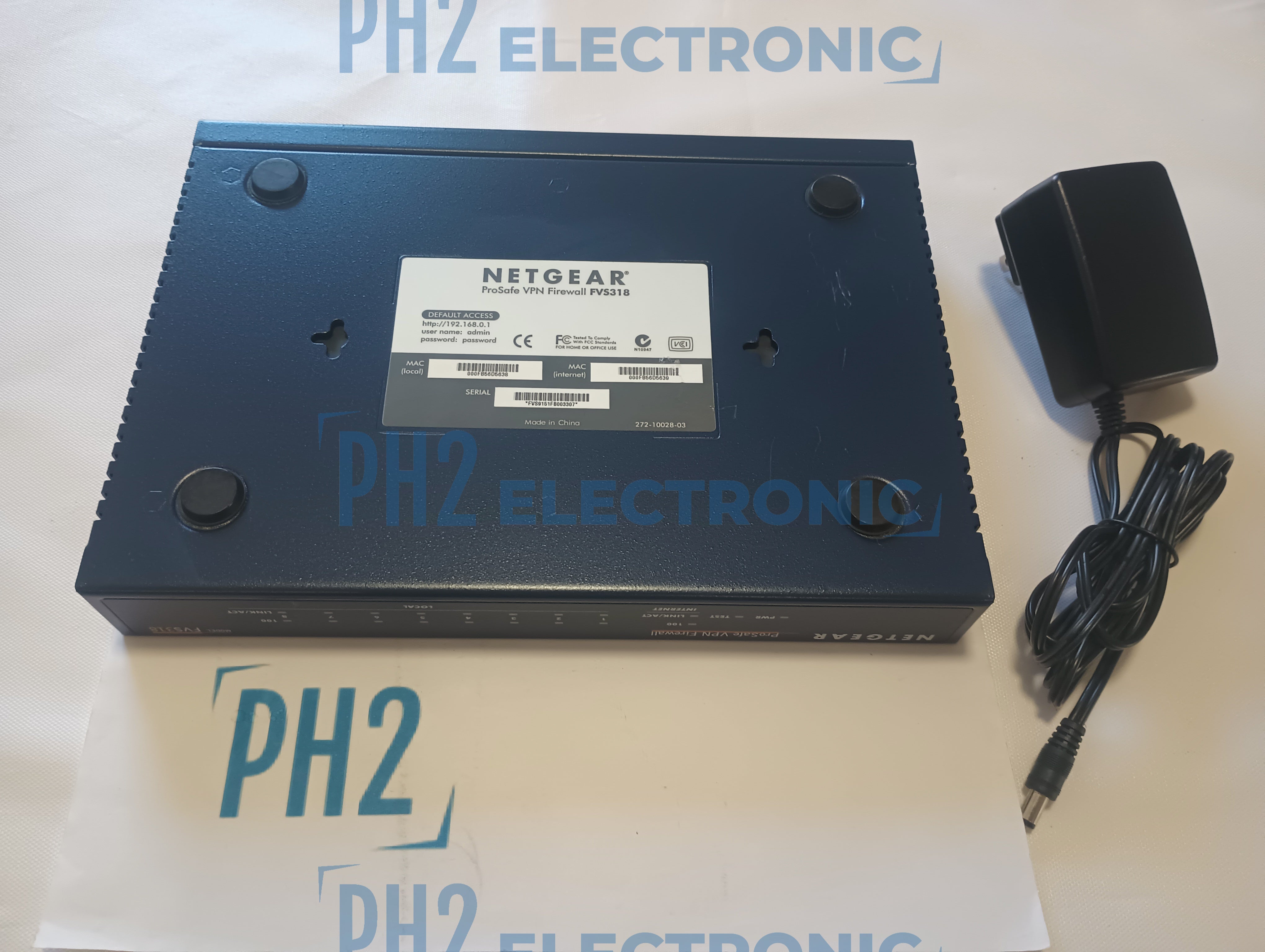 NetGear FVS318 ProSafe 10/100Mpbs 8-Port HighSpeed VPN Firewall Router