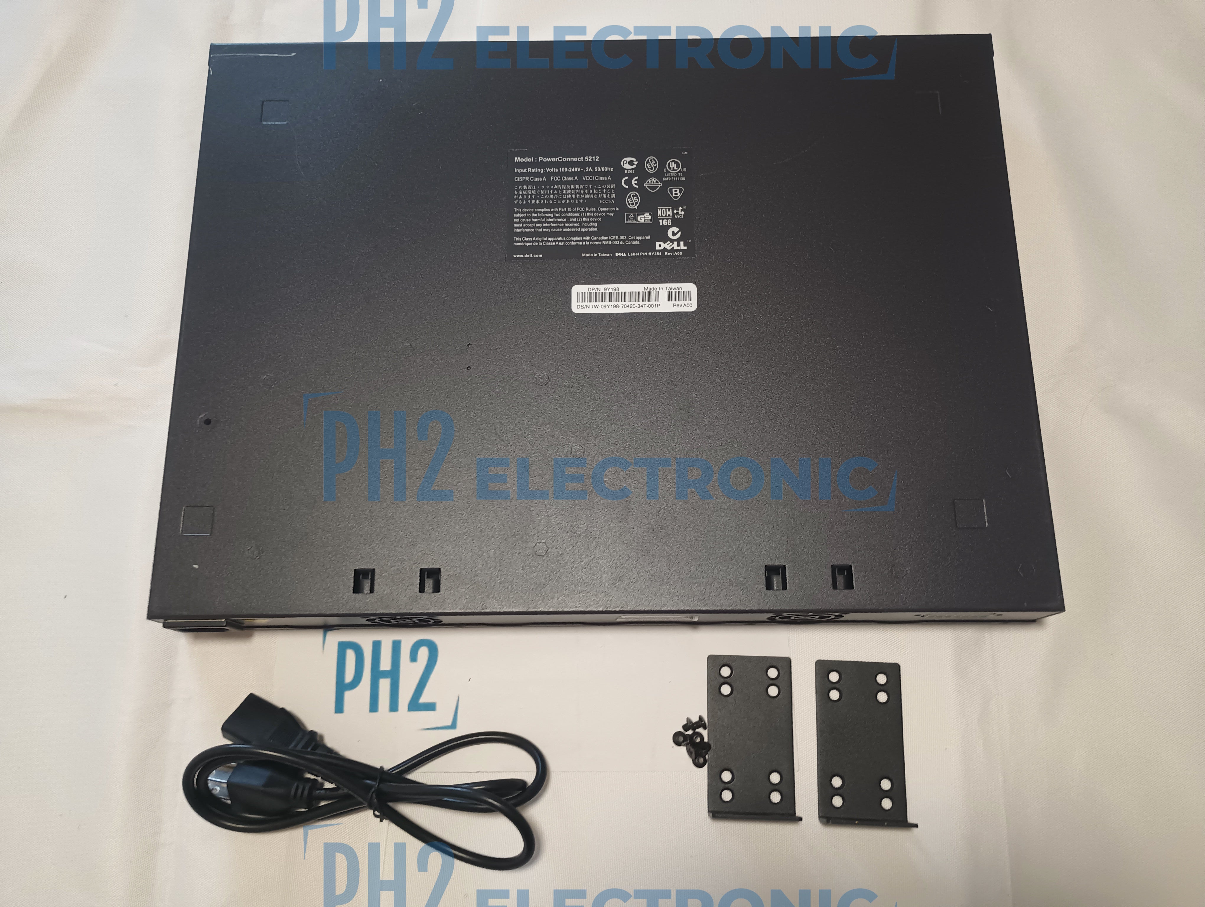 DELL 9Y198 09Y198 POWERCONNECT 5212 GIGABIT ETHERNET 12-P w/4-Port POWER SWITCH