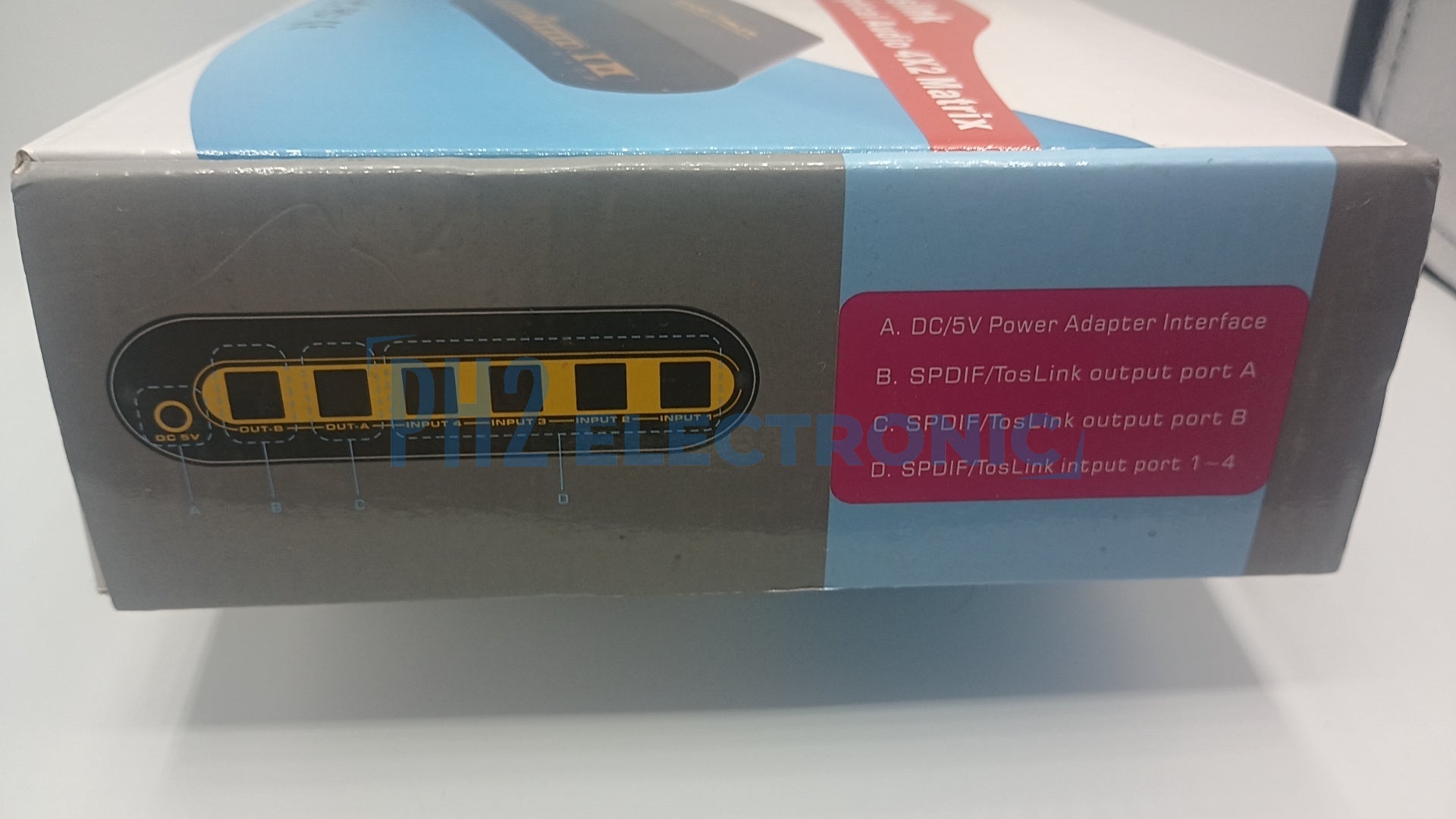 Tendak				SPDIF/TOSLINK  Digital Optical Audio 4X2 Matrix Switcher/Splitter with Remote Control