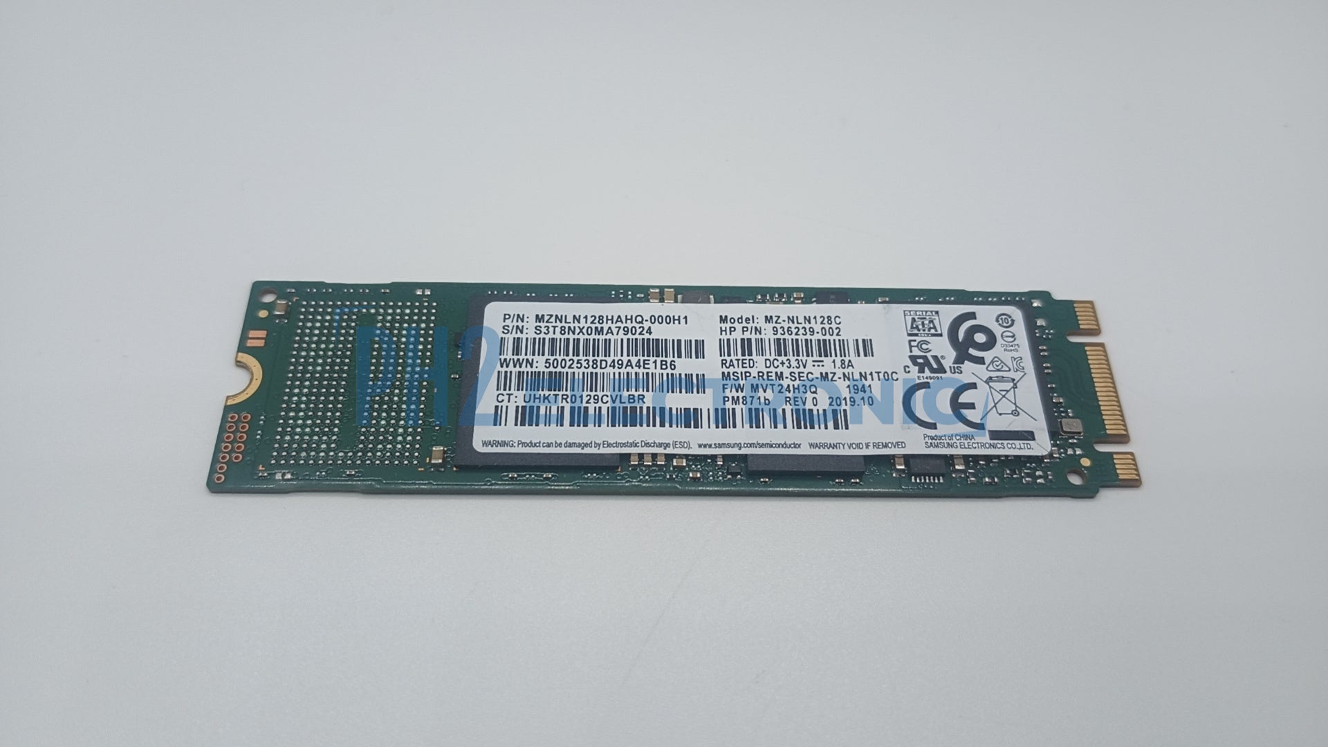 HPE	MZ-NLN128C	936239-002	MZNLN128HBHQ-000H1	SAMSUNG 128GB SATA III SSD Solid State Drive M.2 2280