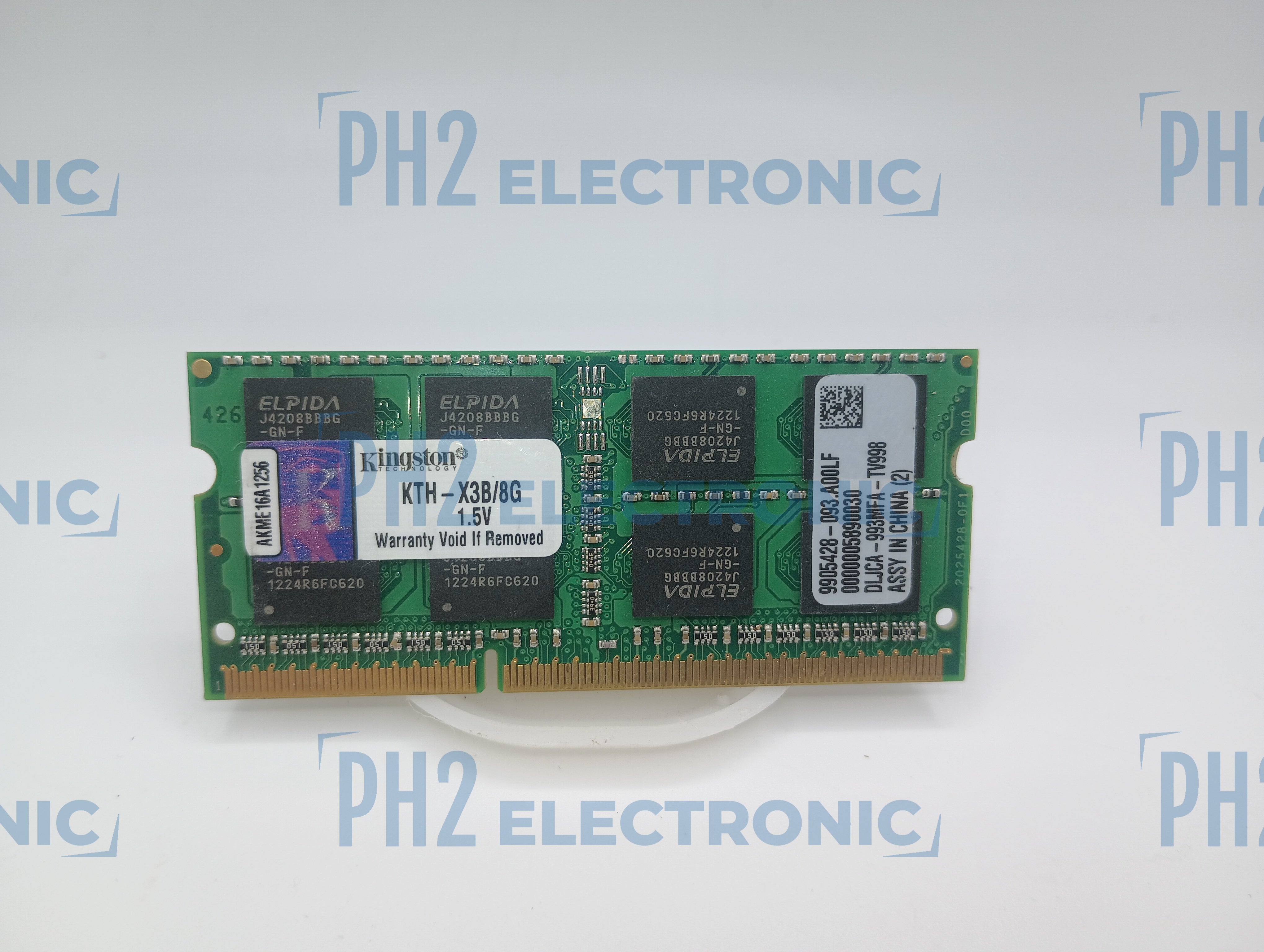 KINGSTON KTH-X3B/8G 8GB PC3-12800 DDR3 1600MHz 1.5V SoDimm Dual Rank Memory