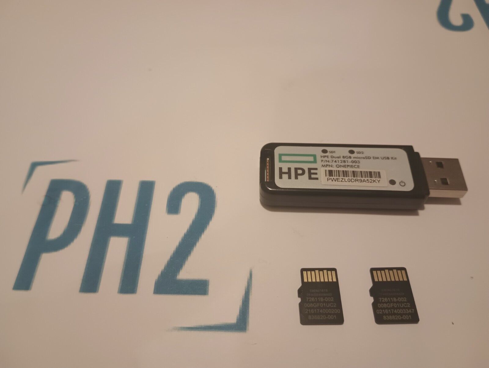 HPE 741281-003 870891-001 8GB Dual MicroSD EM Flash USB Kit Dongle Key V3