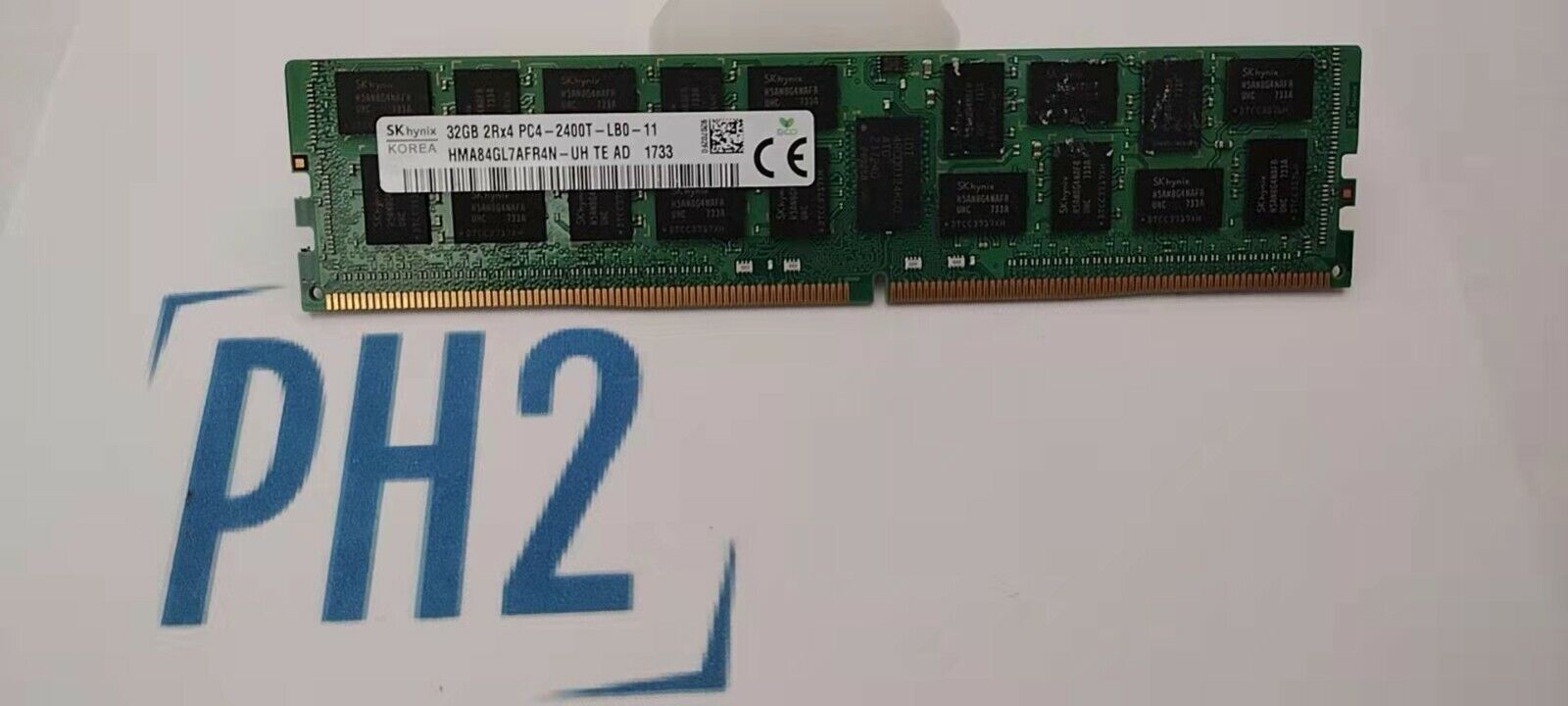 SK Hynix HMA84GR7MFR4N-UH 32GB DDR4 PC4-19200 2400MHz CL17 Registered Dual Rank ECC 288-Pin RDIMM 1.2V Server RAM Memory- New Pull SK Hynix HMA84GR7MFR4N-UH 32GB DDR4 PC4-19200 2400MHz CL17 Registered Dual Rank ECC 288-Pin RDIMM 1.2V Server RAM Memory- New Pull