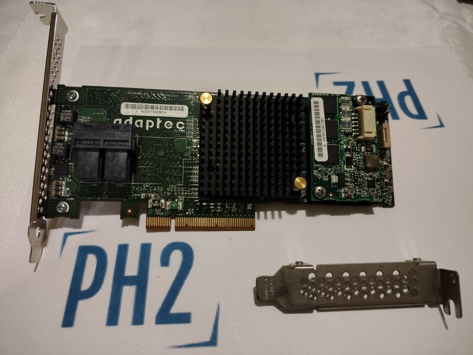 Adaptec ASR-7805 6GBPS SAS 1GB CACHE RAID CONTROLLER CARD W/BOTH BRACK