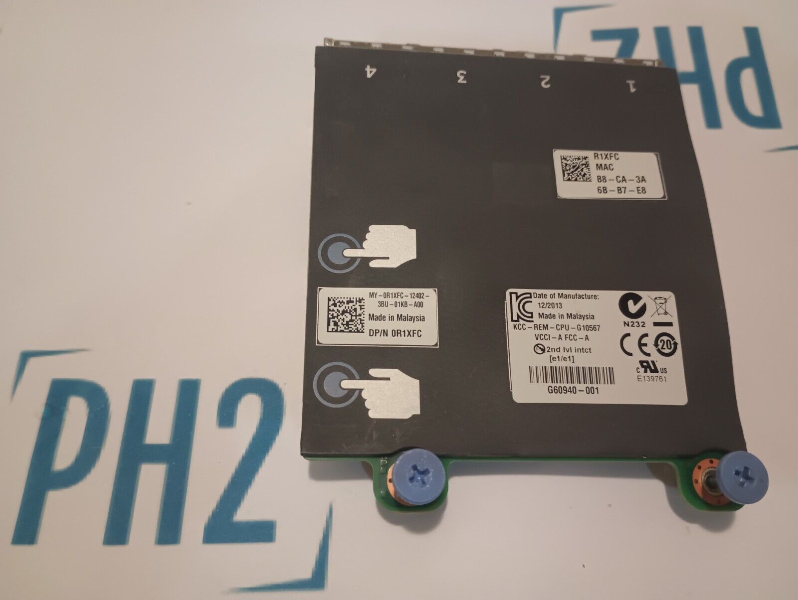 DELL R1XFC 0R1XFC INTEL I350-T4 Quad Port 1Gbps Network Daughter Card
