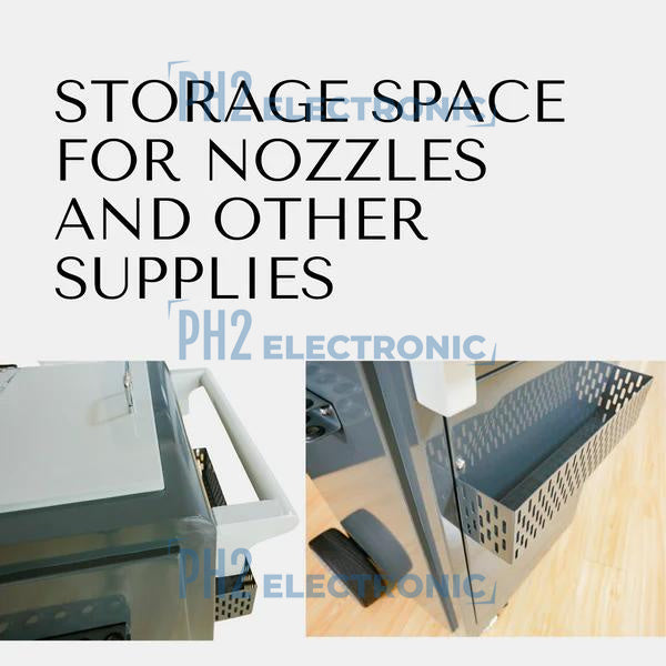 SM2000 Dry Ice Blasting Machine,44 lbs Dry Ice Hopper,Hand Control Spray Gun Kit