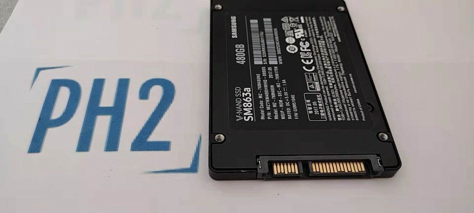 SAMSUNG MZ-7KM480N MZ7KM480HMHQ MZ-7KM480NE 480GB 6G SFF 2.5" SATA SM863A SSD