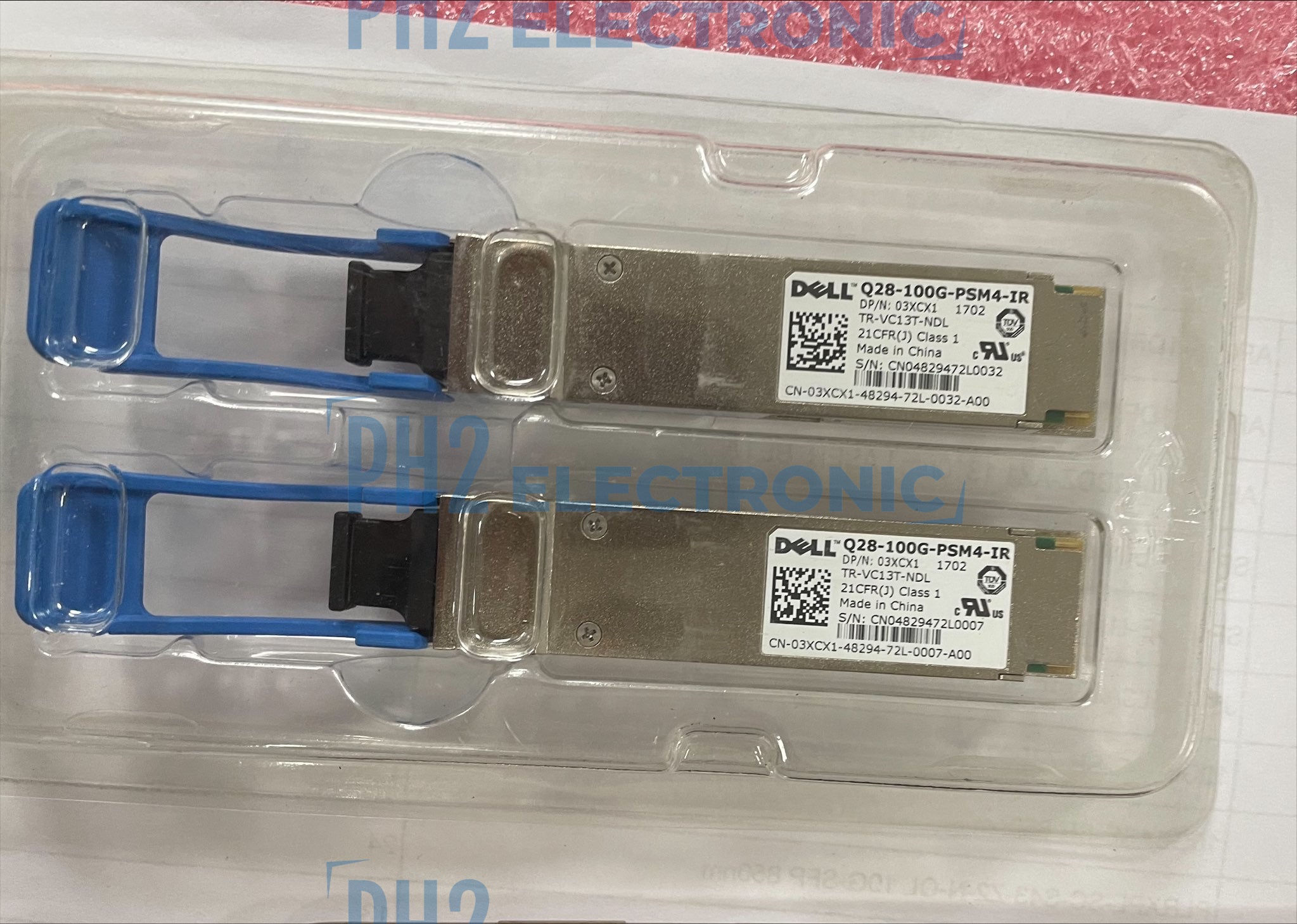 DELL	3XCX1	03XCX1		Original Q28-100G-PSM4-IR QSFP+ 100GBaseTransceiver TR-VC13T-NDL