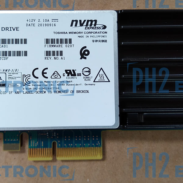 TOSHIBA KCM51R4C15T3 TOSHIBA 1.5TB NVME PCIE HHHL SOLID STATE DRIVE(SS